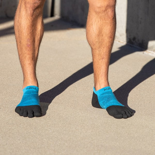 Injinji Run Lightweight No-Show 2.0 Blau/Schwarz