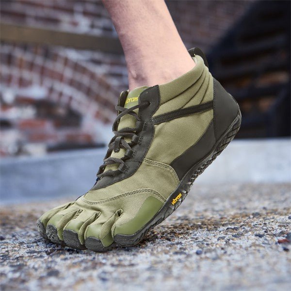 Vibram Barfussschuhe V-Trek Insulated Olive/Schwarz