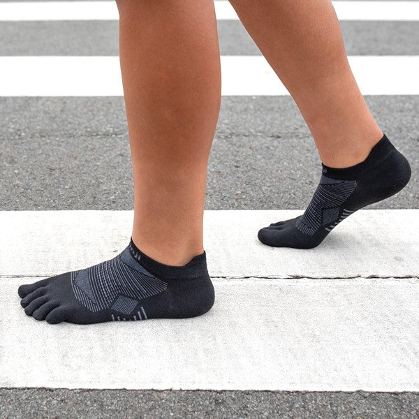 Injinji Run Lightweight No-Show 2.0 Zehensocken  Noir