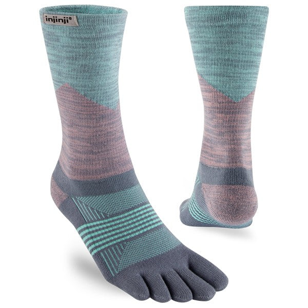 Injinji Zehensocken Damen Trail  Crew Quartz