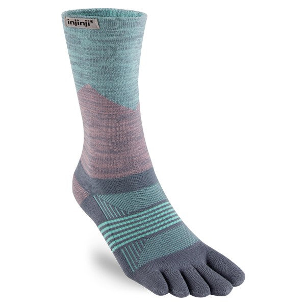 Injinji Zehensocken Damen Trail  Crew Quartz
