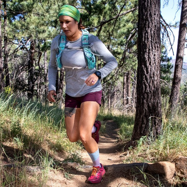 Injinji Zehensocken Damen Trail  Crew Quartz