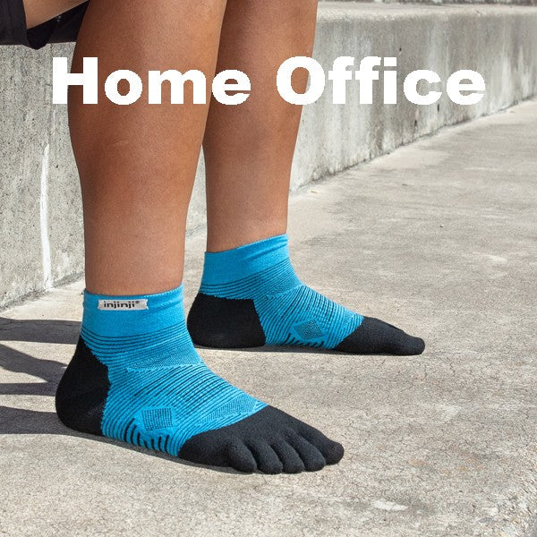 Injinji Run Lightweight  Mini-Crew 2.0 Schwarz/Blau