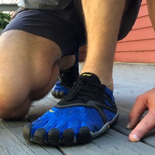Vibram FiveFingers V-Run - Chaussures minimalistes bleues