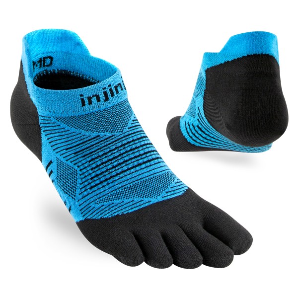 Injinji Run Lightweight No-Show 2.0 Blau/Schwarz