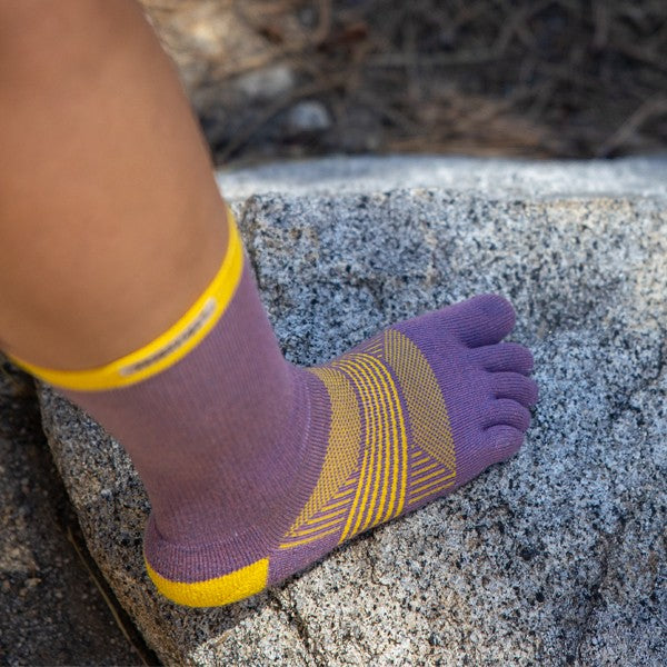 Chaussettes Injinji Trail MDW Crew à bout fleuri pour femmes