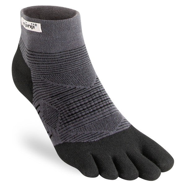 Injinji Run Original Mini-Crew Grau/Schwarz