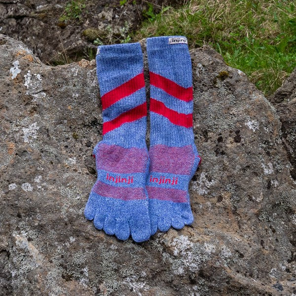 Injinji Outdoor Midweight Crew Nüwool Blau Gr.S