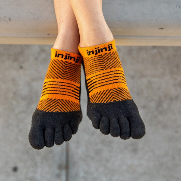 Injinji Damen Run Lightweight No-Show Tiger