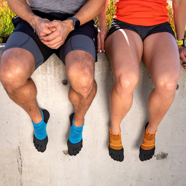 Injinji Run Lightweight No-Show 2.0 Blau/Schwarz