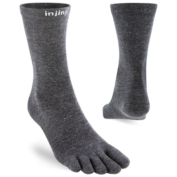 Injinji Liner Crew Wolle- Zehensocken Slate