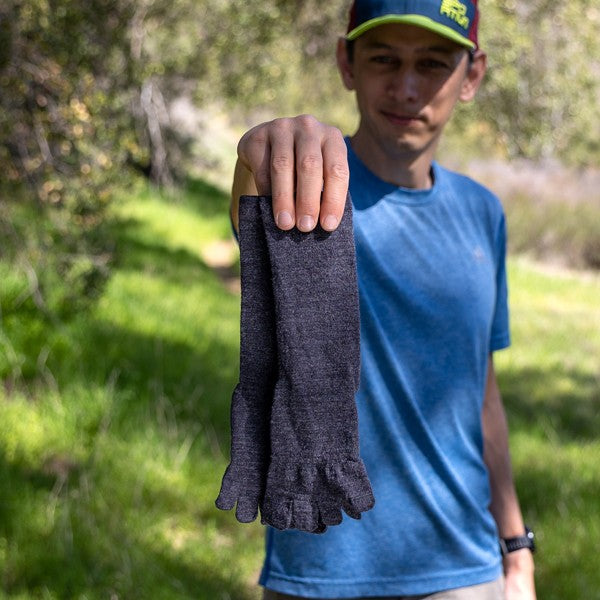 Injinji Liner Crew Wolle- Zehensocken Slate