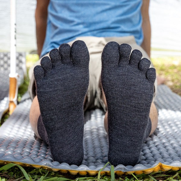 Injinji Liner Crew Wolle- Zehensocken Slate