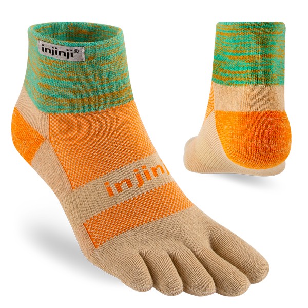 Injinji Trail Midweight Mini-Crew Zehensocken Wheat