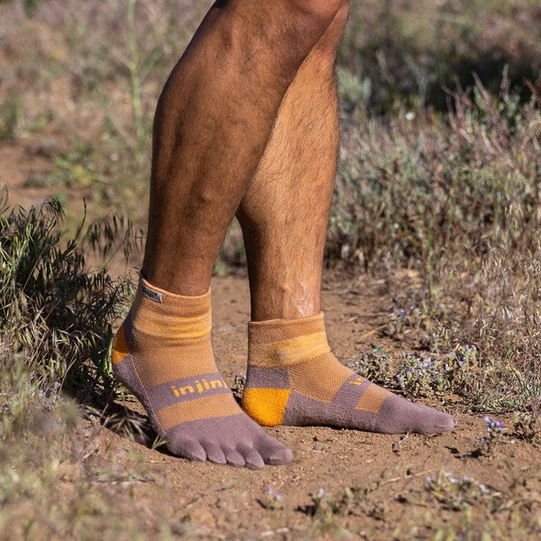 Injinji Trail Midweight Mini-Crew - Zehensocken Earth