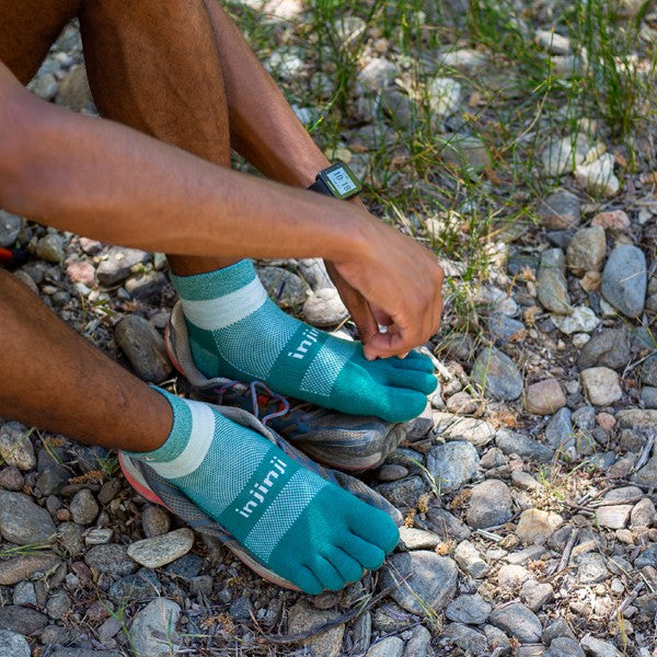 Chaussettes Injinji Trail MDW Mini-Crew Sagebrush