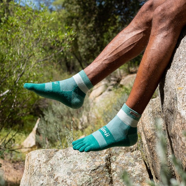 Chaussettes Injinji Trail MDW Mini-Crew Sagebrush