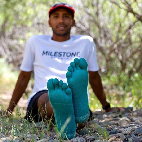 Chaussettes Injinji Trail MDW Mini-Crew Sagebrush