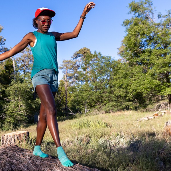 Chaussettes Injinji pour femmes Trail MDW Mini-Crew Frost