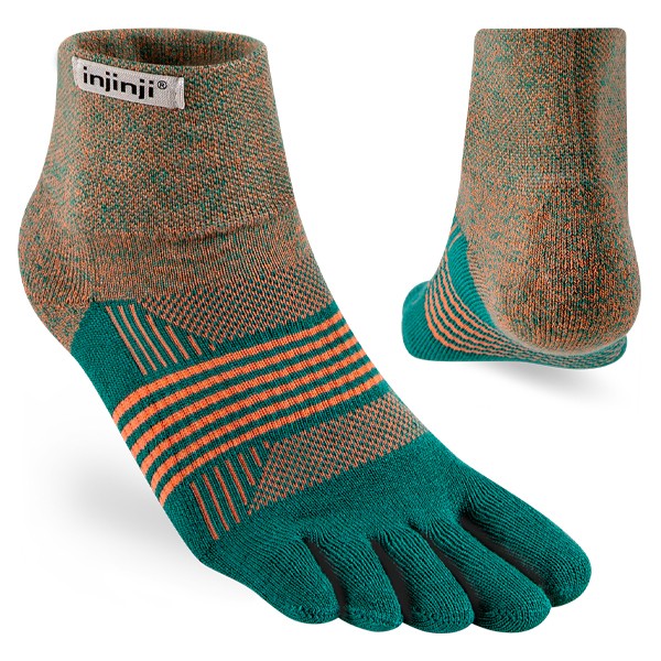 Injinji Women's Trail Mini-Crew Tidepool