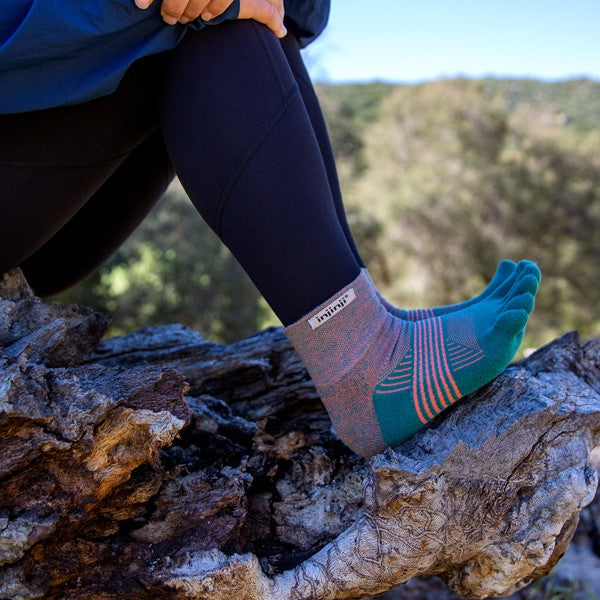 Injinji Women's Trail Mini-Crew Tidepool