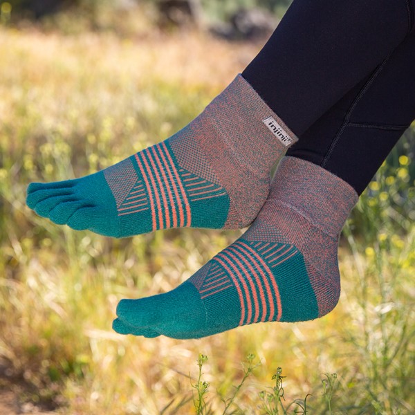 Injinji Women's Trail Mini-Crew Tidepool