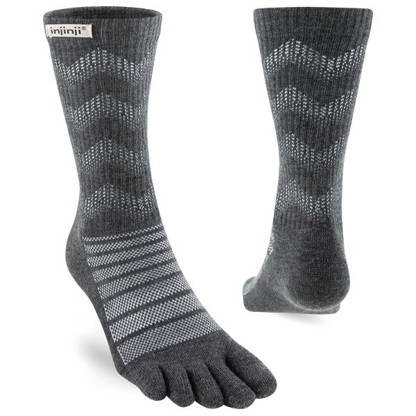 Injinji Midweight Crew Wolle- Zehensocken Slate