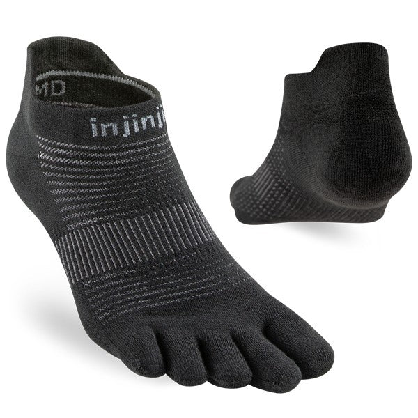 Injinji Run Lightweight No-Show Schwarz