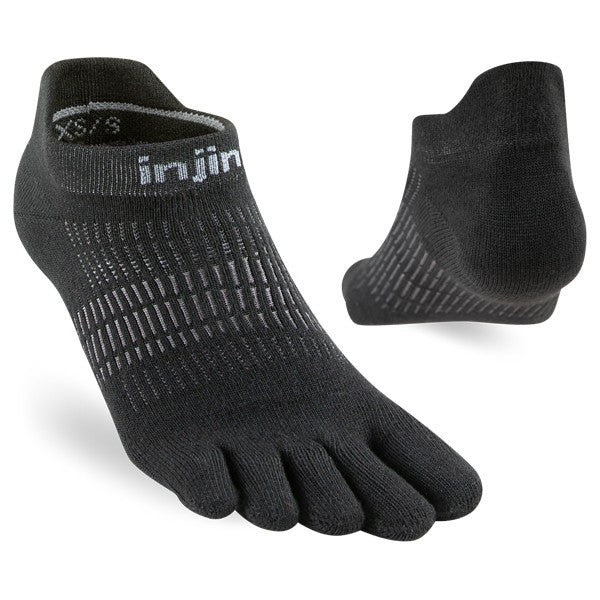 Injinji Women's Run Lightweight No-Show Black
