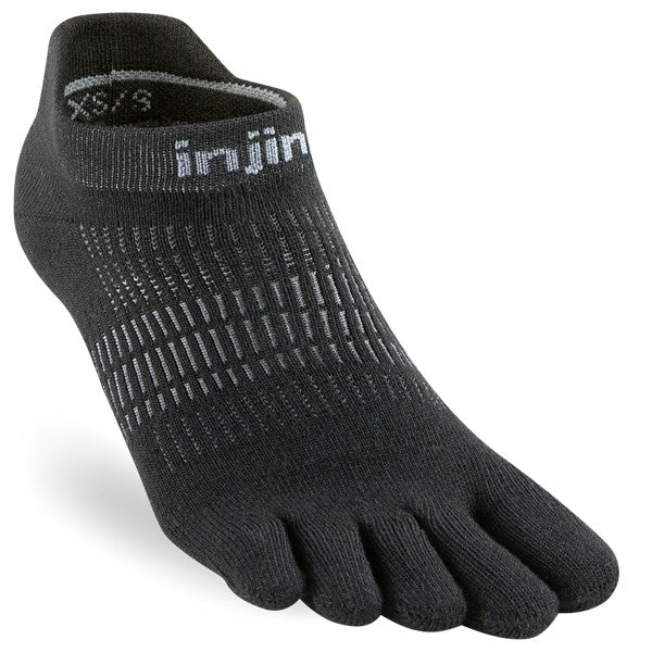 Injinji Women's Run Lightweight No-Show Black