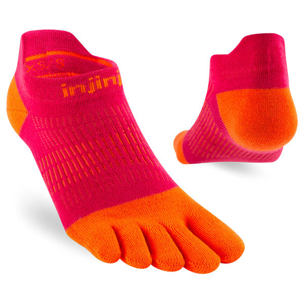 Injinji Women's Run Lightweight No-Show Chili