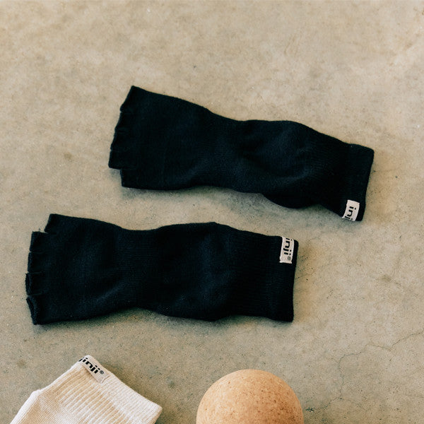 Injinji Pointe Studio Toeless Mini-Crew Schwarz