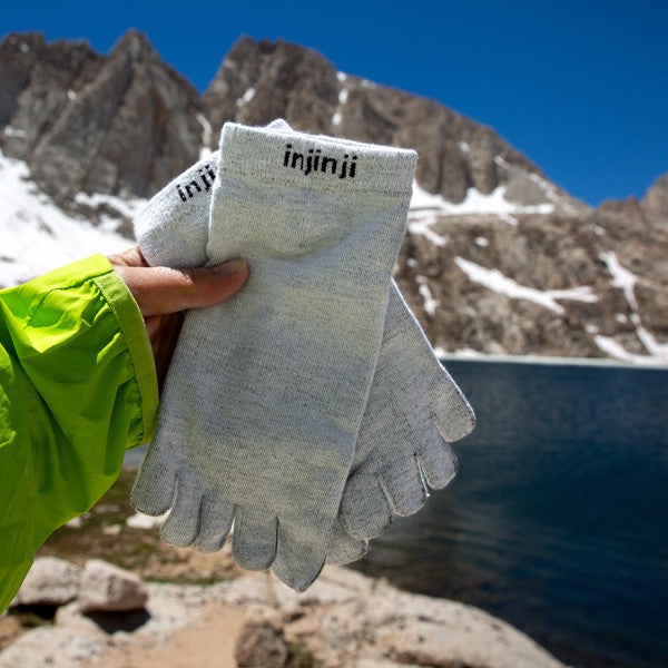 Injinji Liner Mini-Crew - Zehensocken Grau
