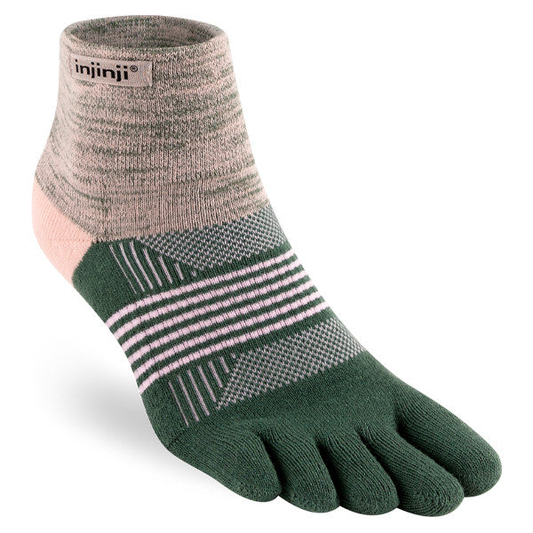 Injinji Women's Trail Mini-Crew Kelp