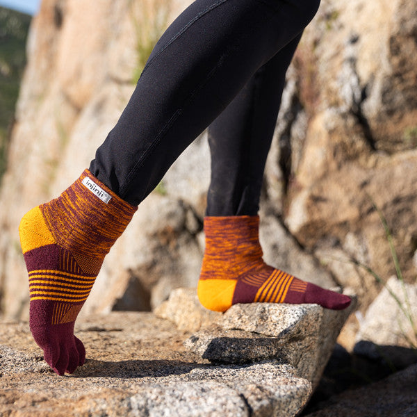 Injinji Damen Trail MIni-Crew  Zehensocken Solar