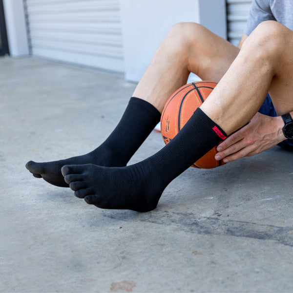 Injinji Sport Crew Schwarz