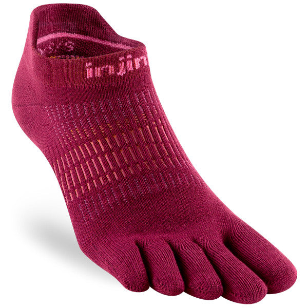 Injinji Women Run Lightweight No-Show Rote Beet