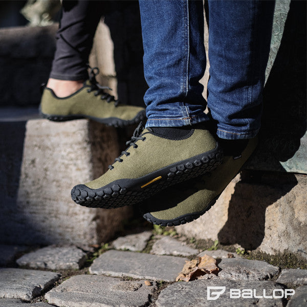 Ballop Barfussschuhe Corso Olive