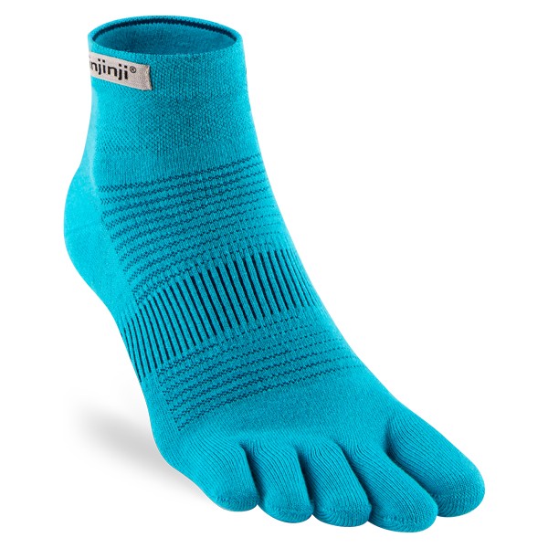 Chaussettes Injinji Run LGT Mini-Crew - Bleu Pacifique