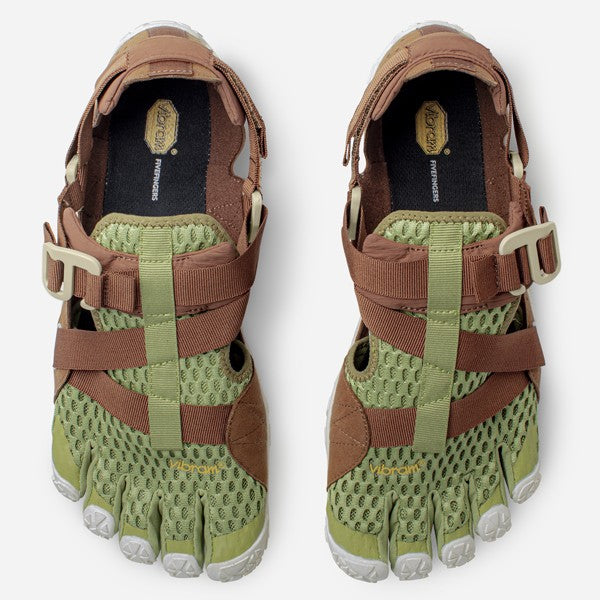 VibramFivefingers Breezandal - Barfussschuhe Olive Grün/Braun