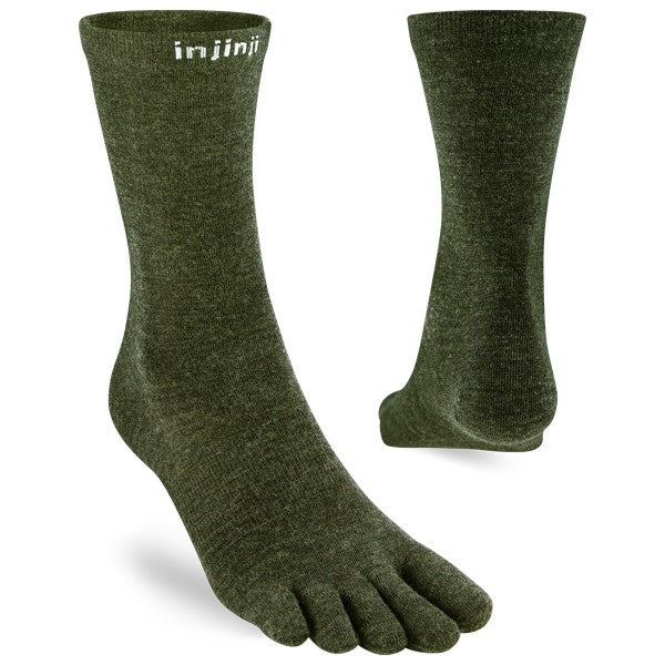 Injinji Liner Crew Wolle - Zehensocken Forest