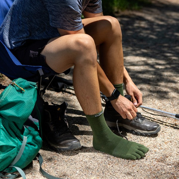 Injinji Liner Crew Wolle - Zehensocken Forest