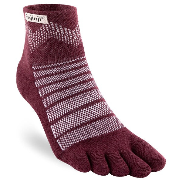 Injinji Outdoor MDW Mini-Crew - Wanderscocken Garnet