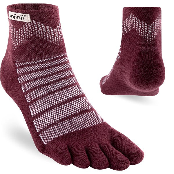 Injinji Outdoor MDW Mini-Crew - Wanderscocken Garnet