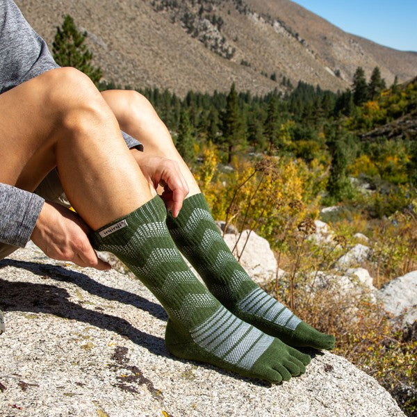 Injinji - Outdoor Mdw Crew Wolle Forest