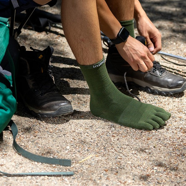 Injinji Liner Crew Wolle - Zehensocken Forest