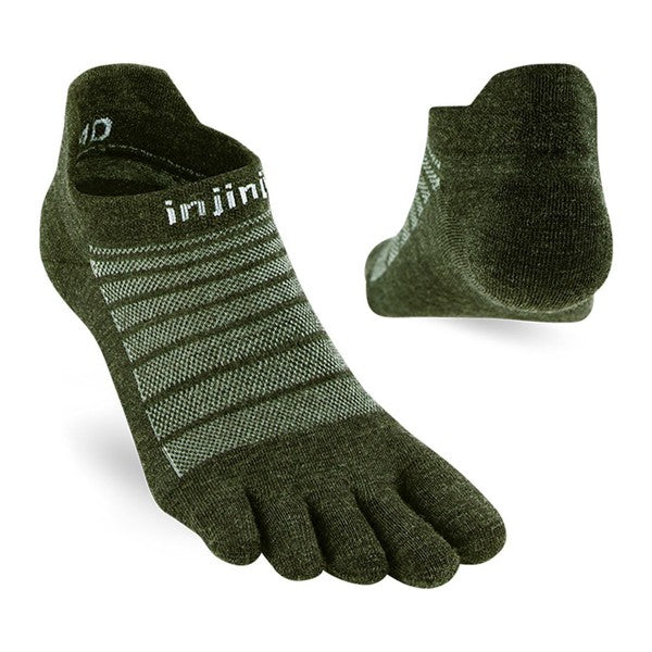 Injinji Run Nuwool No-Show - Zehensocken Forest